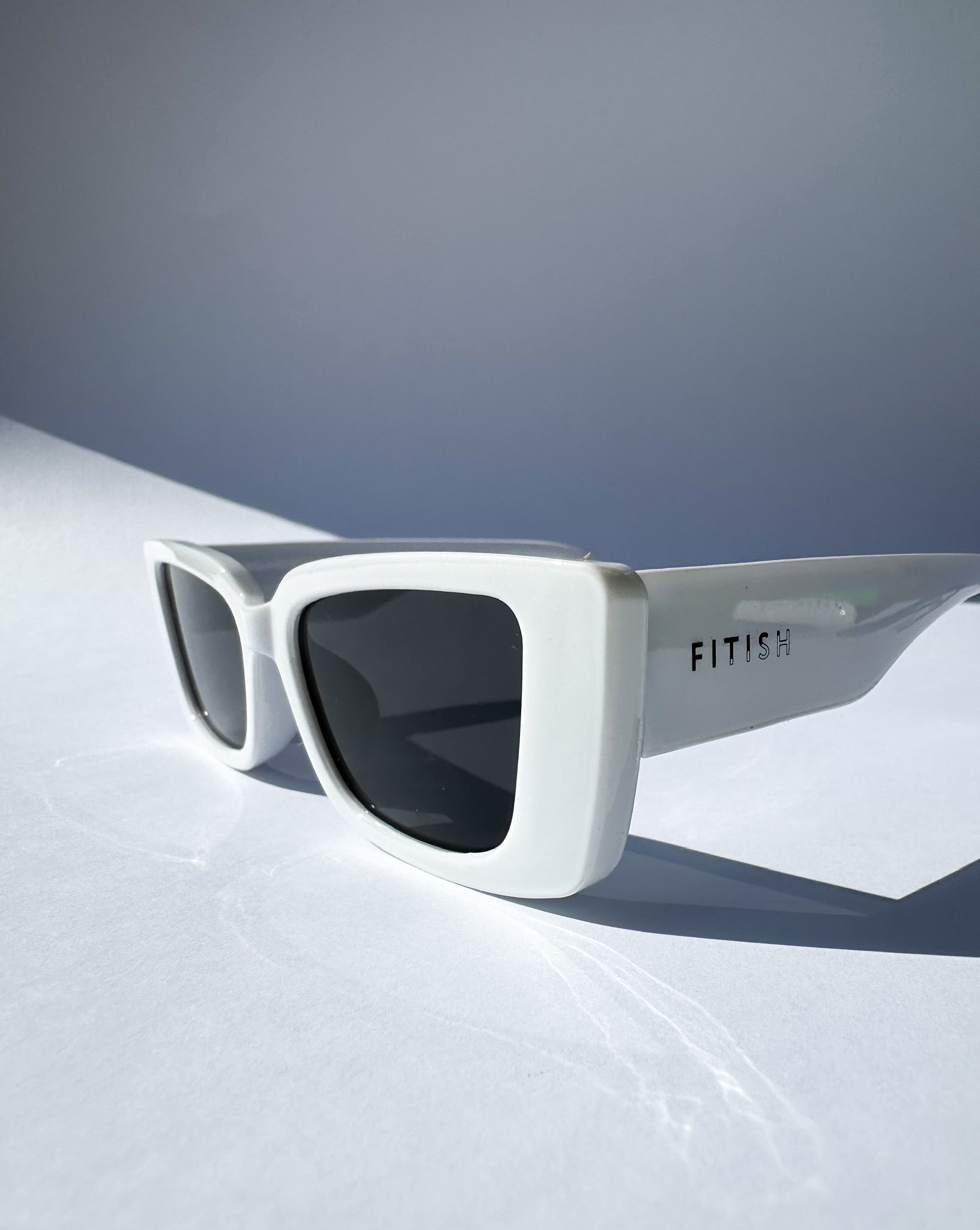 Fitish White Sunglasses