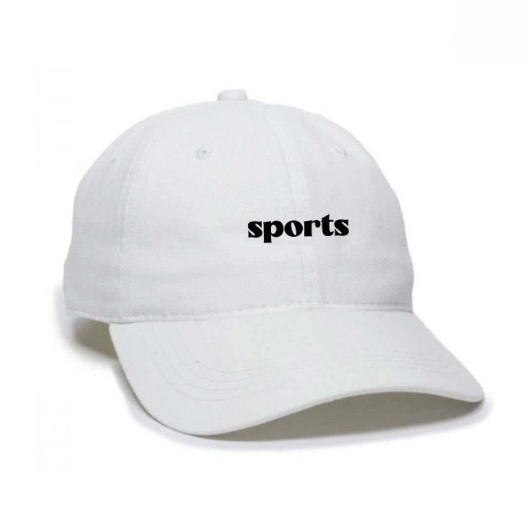 fitish sports dad hat white