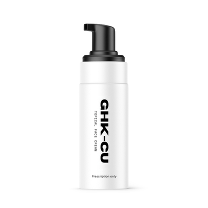 White bottle with black pump and &