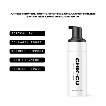 White bottle with black pump labeled &