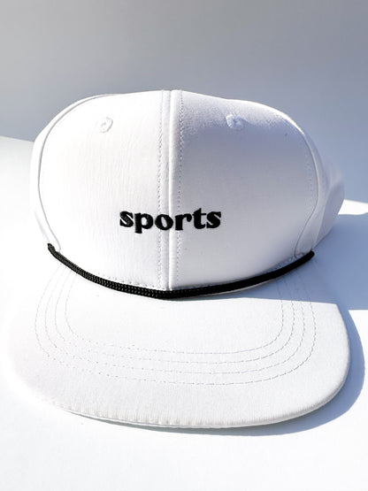 Sports White Rope Hat