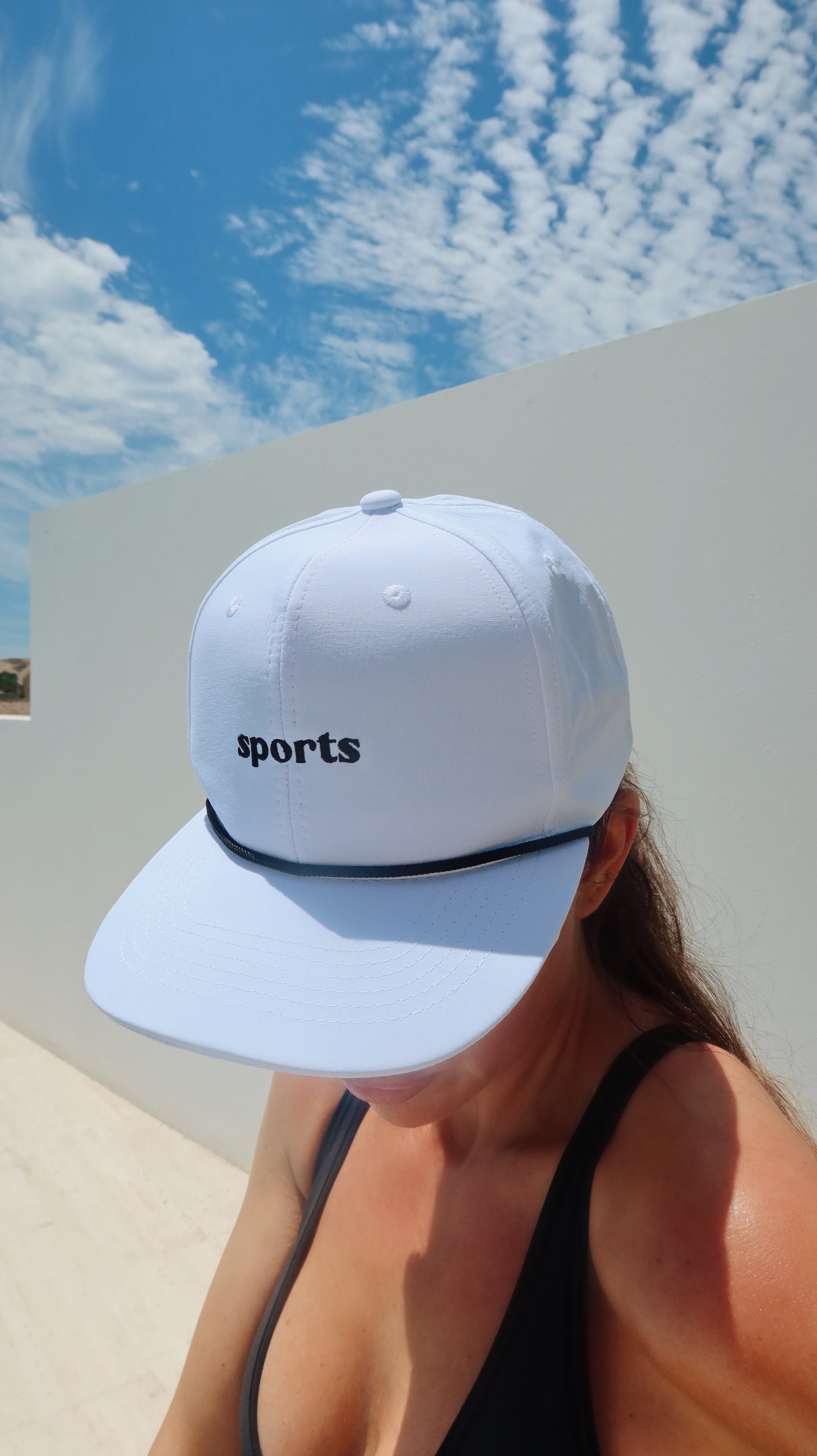 Sports White Rope Hat