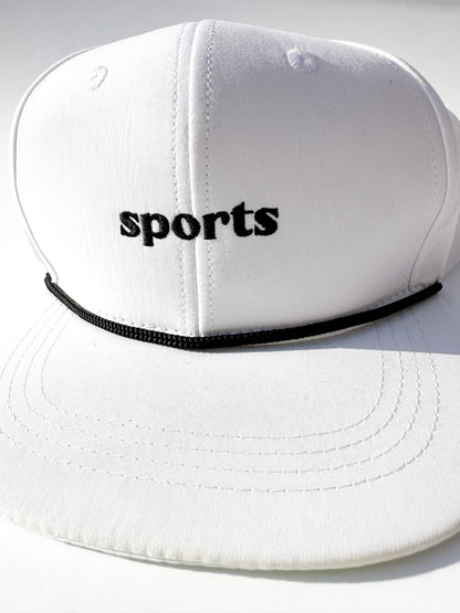 Sports White Rope Hat