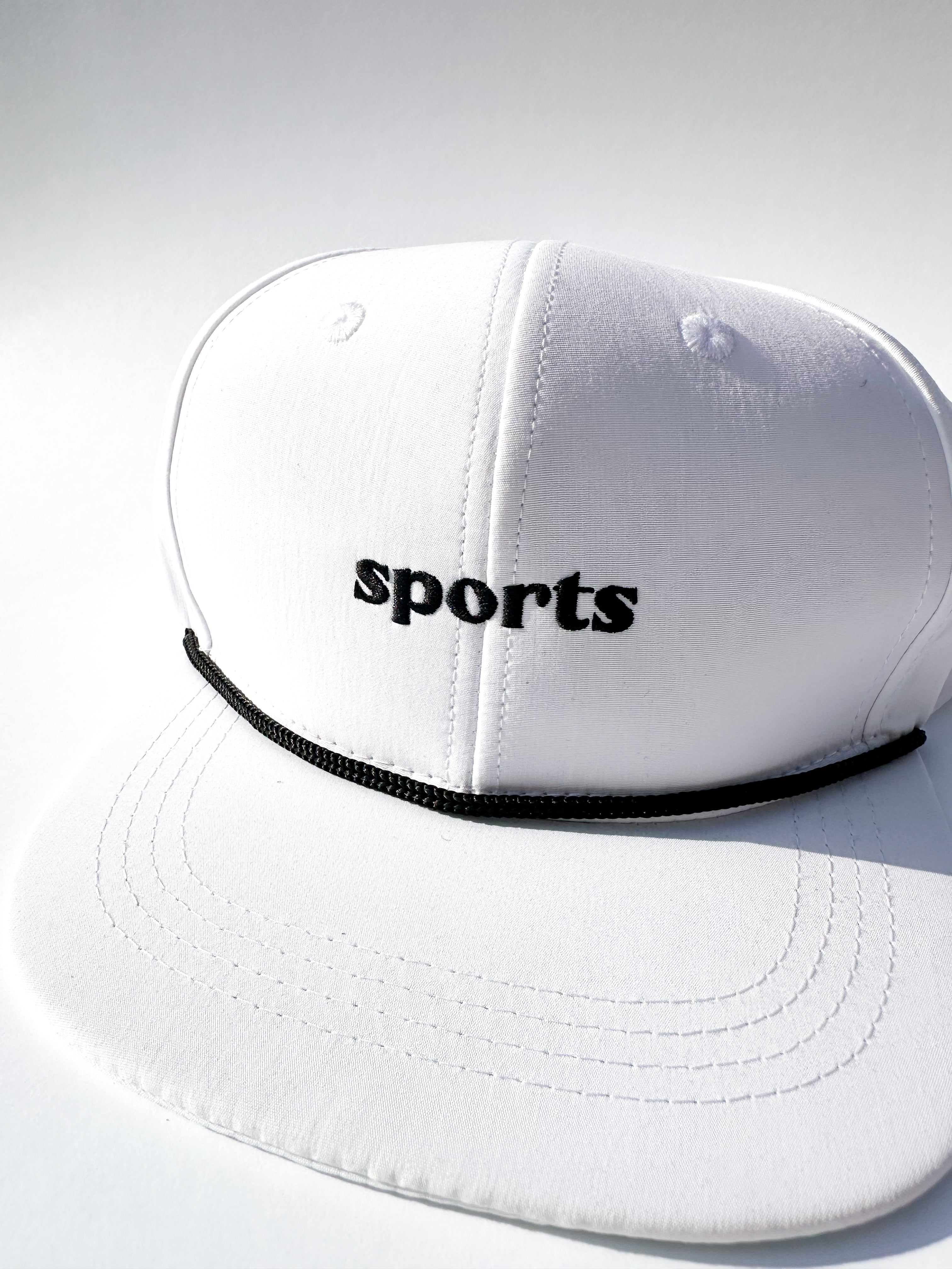 Sports White Rope Hat