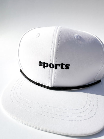 Sports White Rope Hat