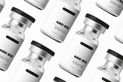 Multiple vials labeled &